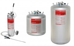 Appareils à mousse Indu-Matic avec cuves en inox de 20 L, 50 L et 100 L